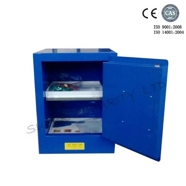 Armário de armazenamento corrosivo do metal azul/armários perigosos do armazenamento 30 galões