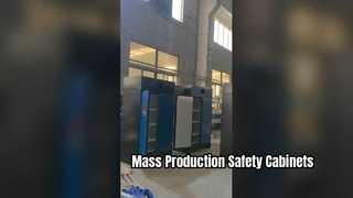 Industrial Chemical Storage Cabinet Mass Production in Factory