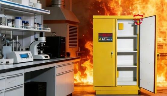 Últimos blogs da empresa sobre Por que os armários de armazenamento de produtos químicos resistentes ao fogo EN14470 estão se tornando equipamentos padrão em laboratórios e instalações industriais