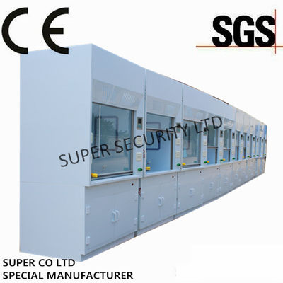 comprar Capa química canalizada poli/armário das emanações do laboratório da tabela de trabalho com o vidro temperado para testar, uso do laboratório para Ámérica do Sul Fabricação em linha