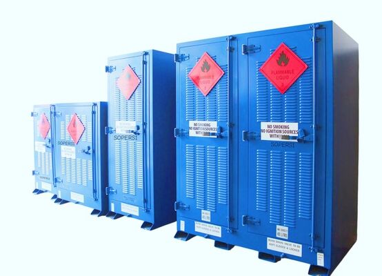comprar Gabinete de Armazenamento Externo para Materiais Perigosos AS1940 Australiano e Prateleiras Múltiplas para Materiais Perigosos Fabricação em linha
