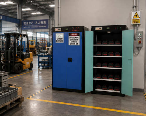 comprar EN Armário de carregamento de baterias de lítio Segurança inteligente para funções de carregamento de lítio perigosas Fabricação em linha